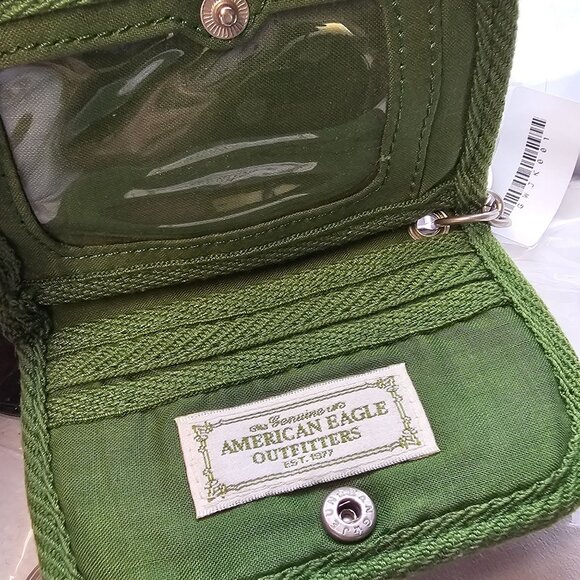 American Eagle Outfitters Keychain Card Holder Wallet Preppy Retro Style Logo - Picture 14 of 14